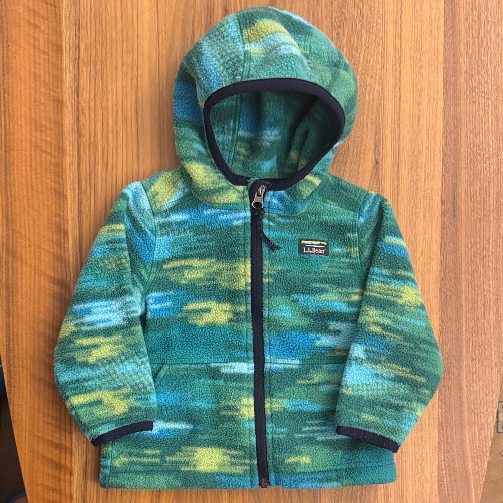 L.L. Bean Multicolor Fleece Hoodie